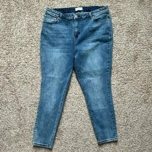 ELOQUII I Denim Jeans Blue Wash Straight Leg I Women Size 20 Short